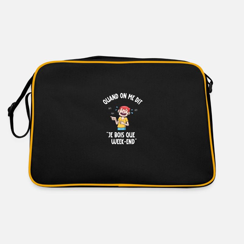 je bois que le week-end Sac Retro
