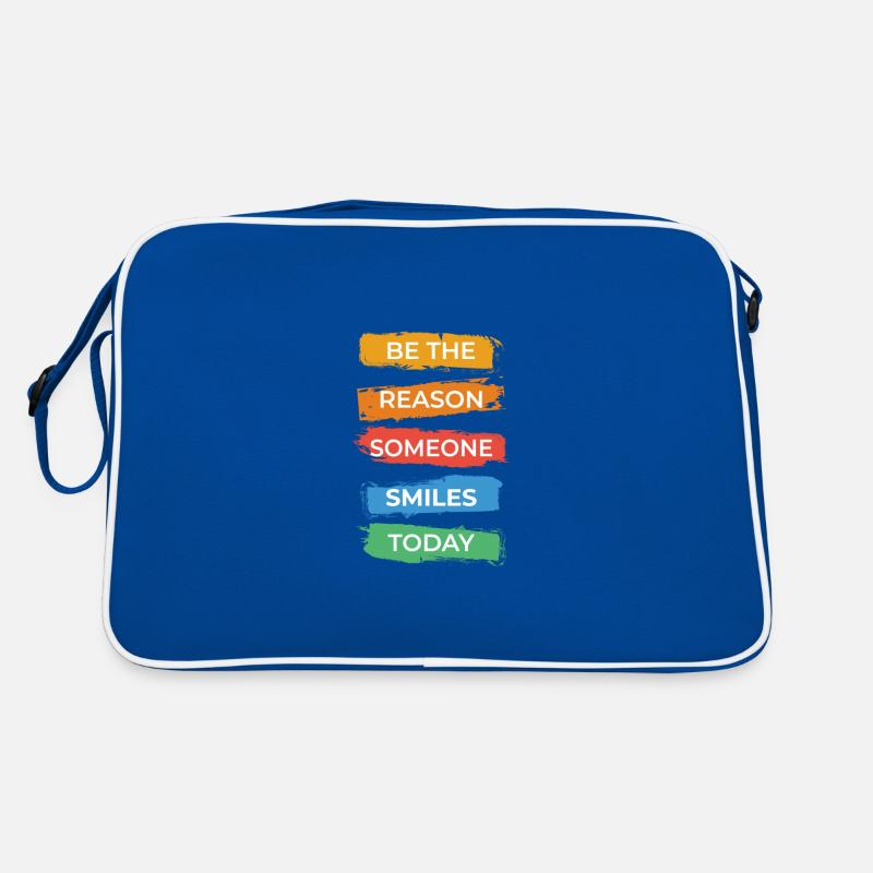 Sei der Grund, warum heute jemand lächelt Retro Tasche