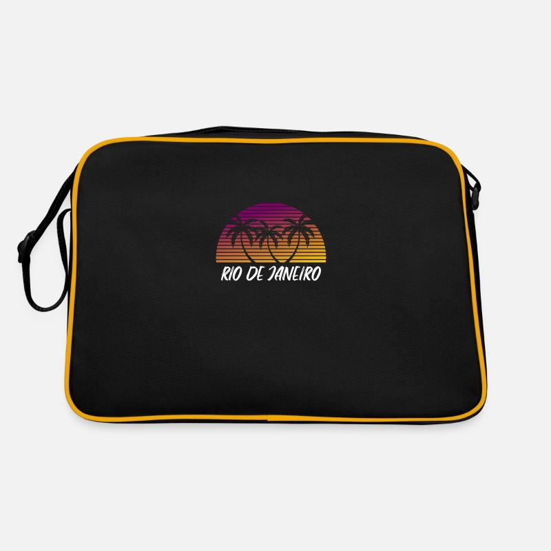 Rio de Janeiro - Retro Tasche - Schwarz/Gold