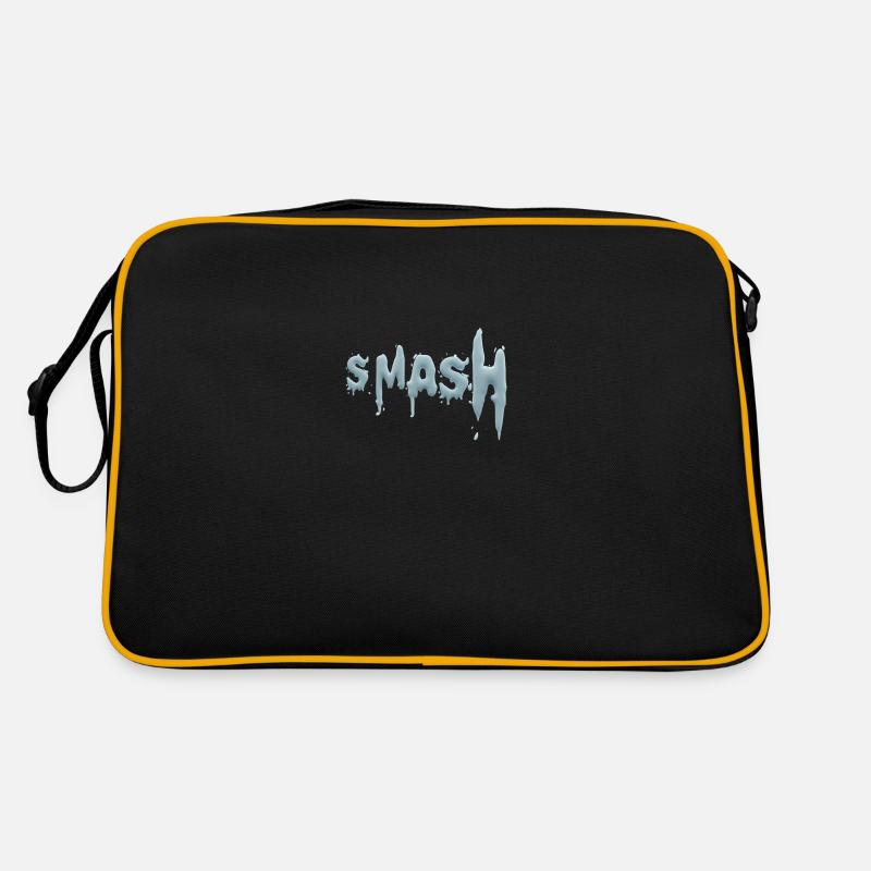 Smash - Retro Tasche - Schwarz/Gold