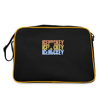 Eishockey - Retro Tasche - Schwarz/Gold - Hinten