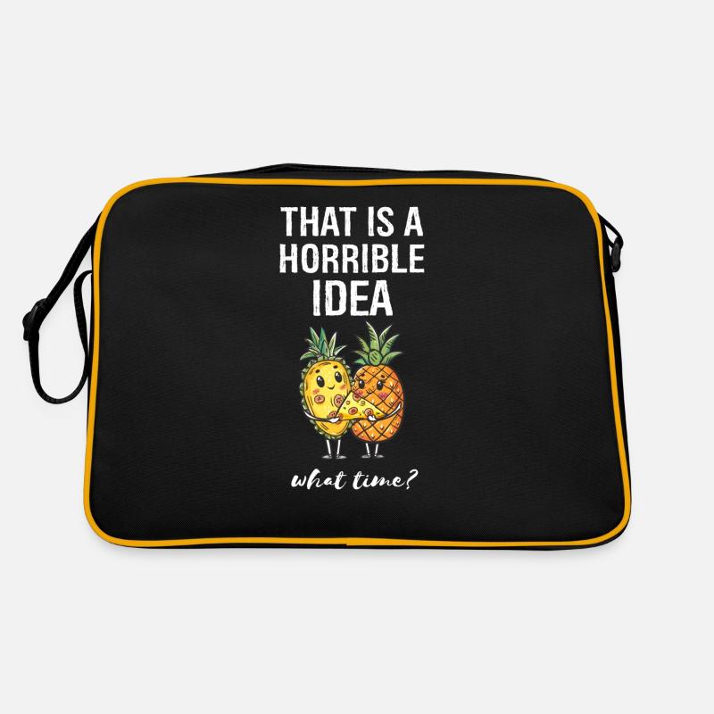 L’ananas appartient à la pizza Pizza à l’ananas Sac Retro
