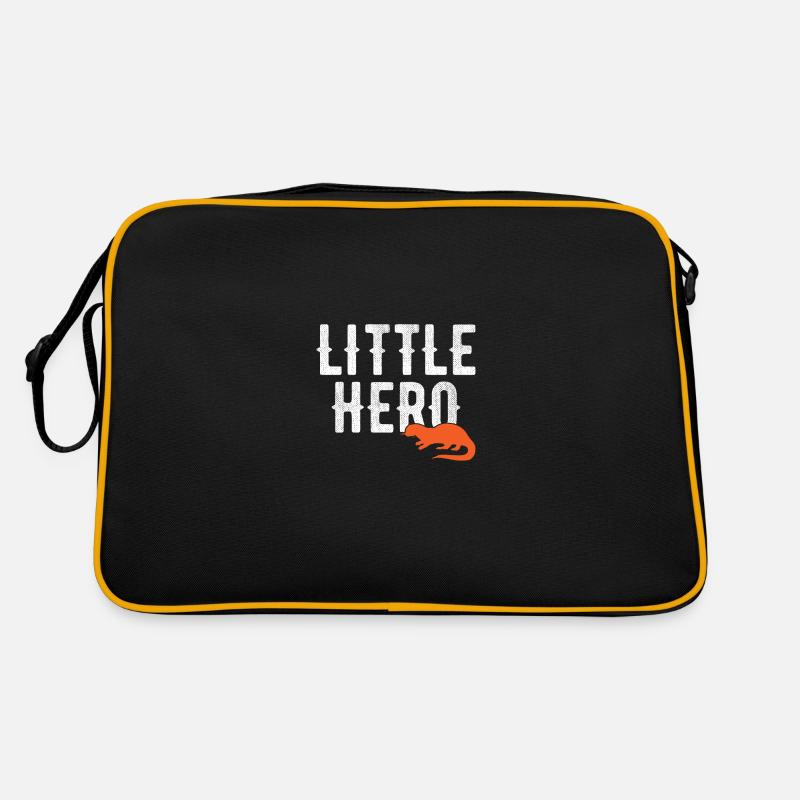 Kleiner Held - Süßer Tier Otter Retro Tasche