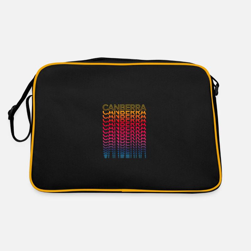 Retro Nostalgic City - Rainbow Canberra Retro Bag