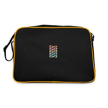 Vintage 70s Hippie USA City - Retro Cary - Retro Bag - black/gold - Back