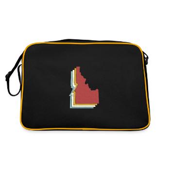 État des États-Unis - Carte vintage Idaho - Sac Retro - noir/or - Dos