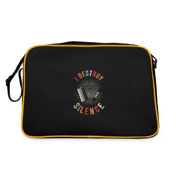 I Destroy Silence - Accordéon Vintage - Sac Retro - noir/or - Dos
