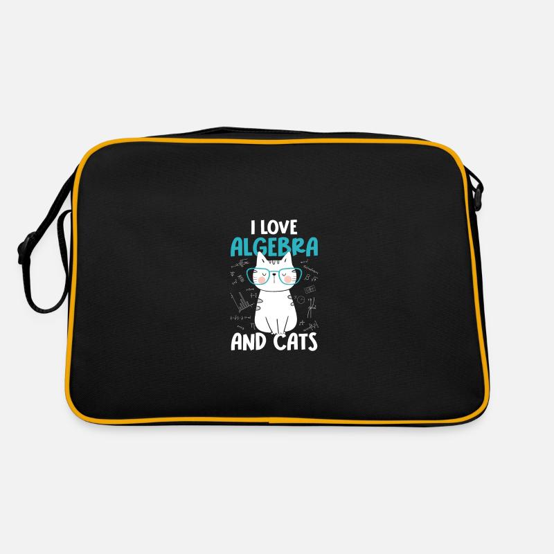 J’adore les maths et les chats - Algèbre Sac Retro