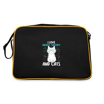 J’aime les chats - Théorie des modèles - Sac Retro - noir/or - Dos