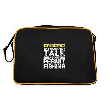Fishing - Allow Fish - Retro Bag - black/gold - Back