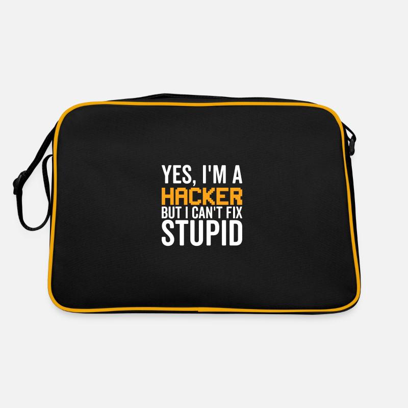 Dumm - Hacker Retro Tasche