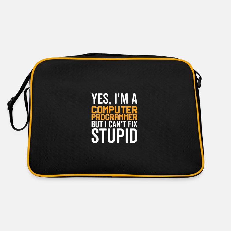 Stupide - Programmeur informatique Sac Retro