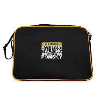En parlant de Pomsky - Sac Retro - noir/or - Dos