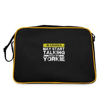 Parlez de Yorkie - Sac Retro - noir/or - Dos