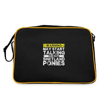 Parlez des poneys Shetland - Sac Retro - noir/or - Dos