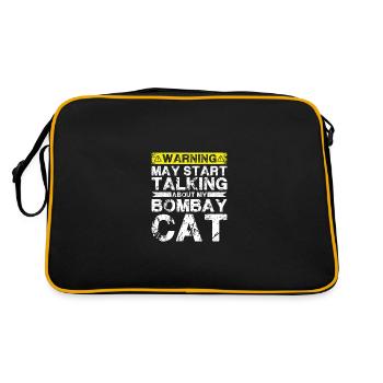 En parlant de Bombay Cat - Sac Retro - noir/or - Dos
