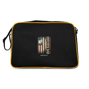 Drapeau américain des États-Unis - Esports Dad - Sac Retro - noir/or - Dos