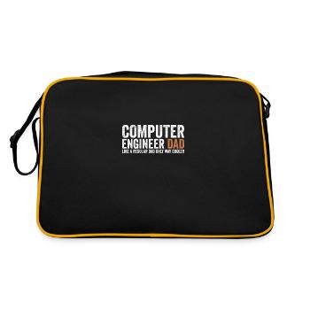 Dad - Computer Engineer - Retro Bag - black/gold - Back