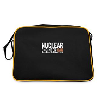 Papa - Ingénieur nucléaire - Sac Retro - noir/or - Dos