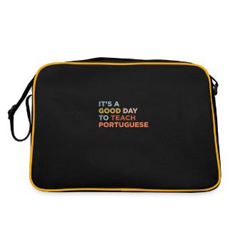 Teach the Portuguese teacher - Retro Bag - black/gold - Back