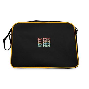 Vintage 70's Hippie Belize City - Retro San Pedro - Retro Bag - black/gold - Back