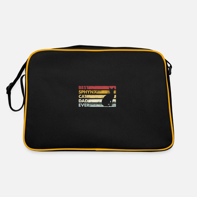 Bester Vater Aller Zeiten - Sphynx Katze Retro Tasche