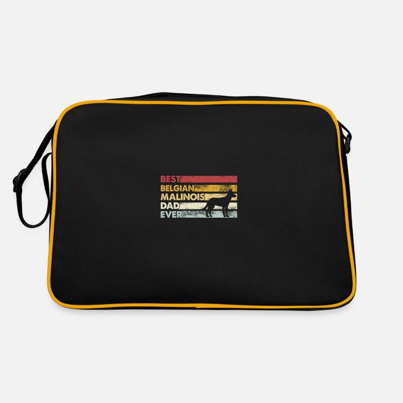 Bester Vater Aller Zeiten - Belgischer Malinois Retro Tasche
