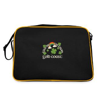 Kiss Me - St. Patrick's Day Gold Coast - Retro Bag - black/gold - Back