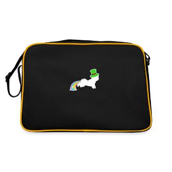 Le Chien de Saint-Patrick - Bichon Frise - Sac Retro - noir/or - Dos