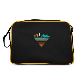 Human Evolution - Bobsleigh vintage - Sac Retro - noir/or - Dos