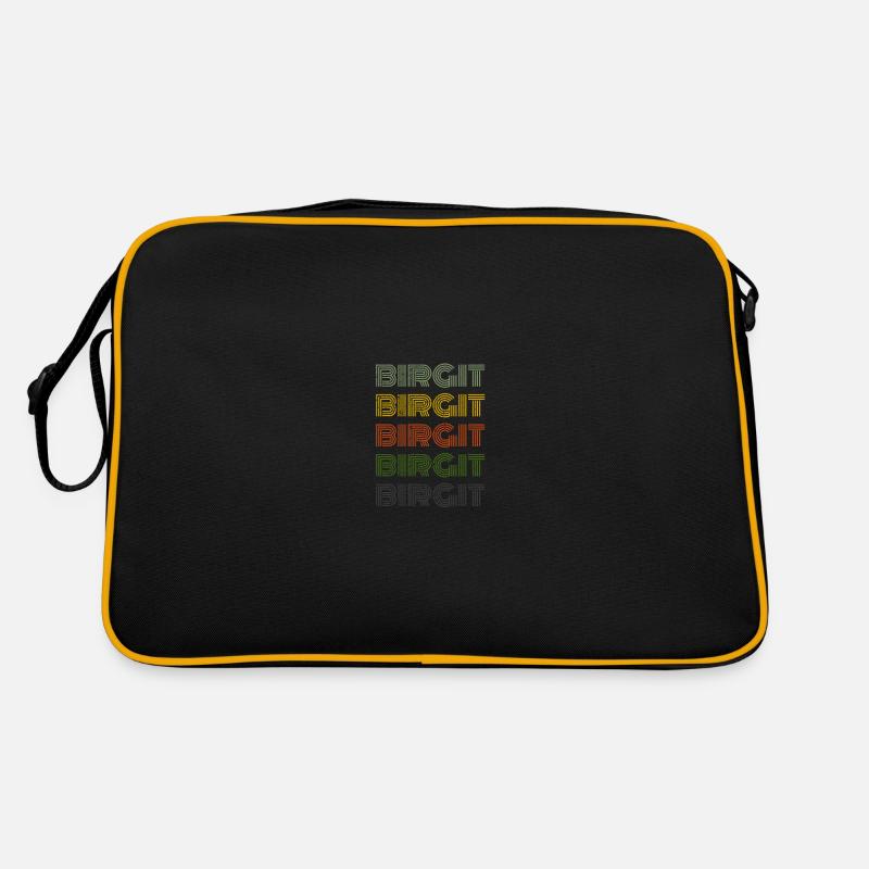 70s Retro Name Vintage Personalized Birgit Retro Bag