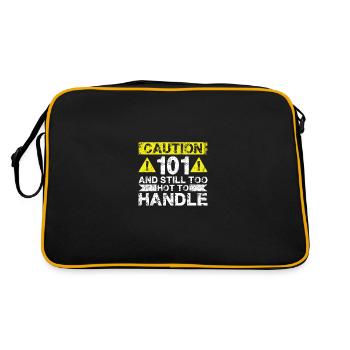 101 Too Hot to Act - 101st Birthday - Retro Bag - black/gold - Back