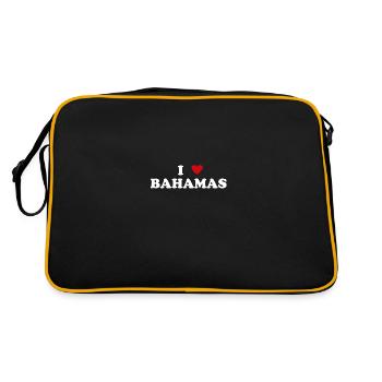 Heart Country State - I Love Bahamas - Retro Bag - black/gold - Back