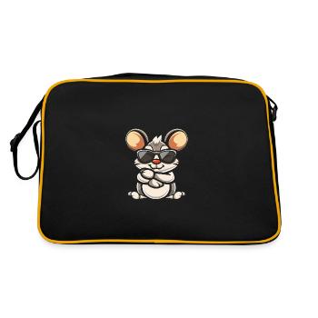 Mouse Cool Animal - Retro Bag - black/gold - Back