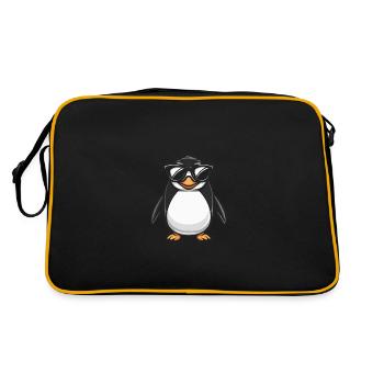 Penguin Cool Animal - Retro Bag - black/gold - Back