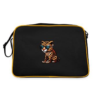Leopard Cool Animal - Retro Bag - black/gold - Back