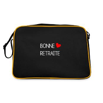 RETRAITE. BONNE RETRAITE. JOYEUSE RETRAITE - Sac Retro - noir/or - Dos