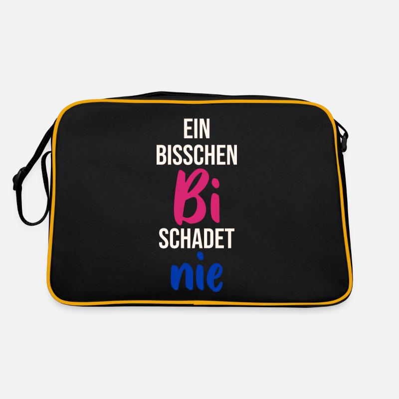 Ein bisschen Bi schadet nue Pansex Spruch Farben Retro Tasche