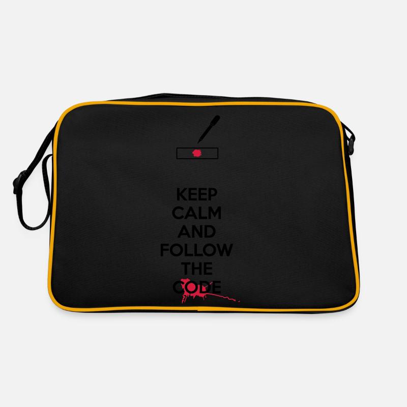 Dexter - Keep Calm And Follow The Code Black Sac Retro