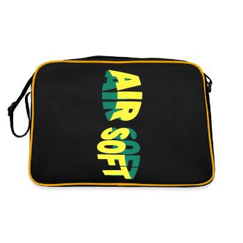 Airsoft Softair Weapon Sport Hobby Player Team - Retro Bag - black/gold - Back