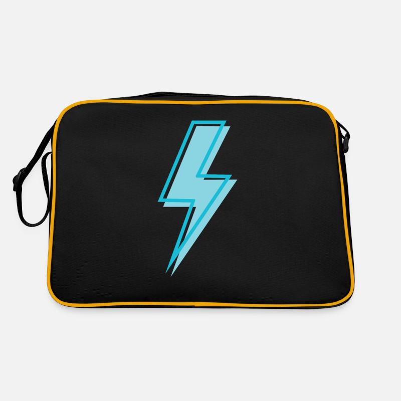 Hellblau himmelblau Retro Tasche