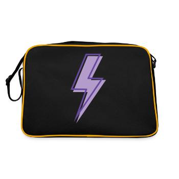 Eclair violet - Sac Retro - noir/or - Dos