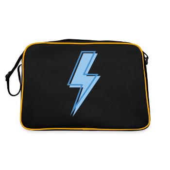 Eclair bleu - Sac Retro - noir/or - Dos