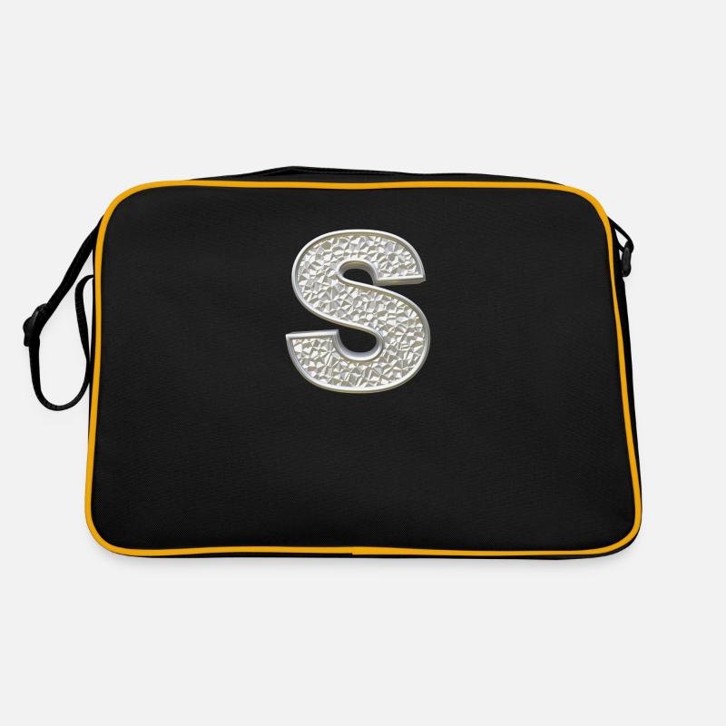 S, letter, initial, monogram, Retro Tasche
