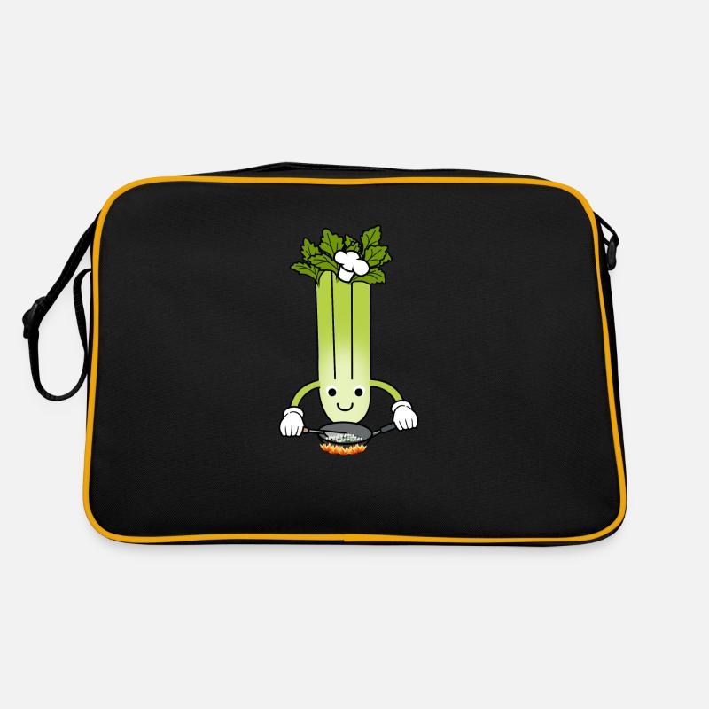 Celery Chef Ironic Saying Leek Vegetables Retro Bag