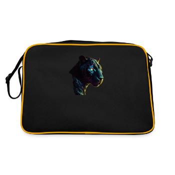 La panthère noire - Sac Retro - noir/or - Dos