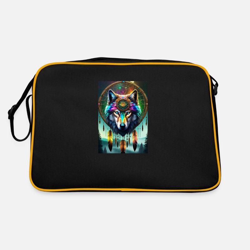 Wolf on your Side Retro Tasche
