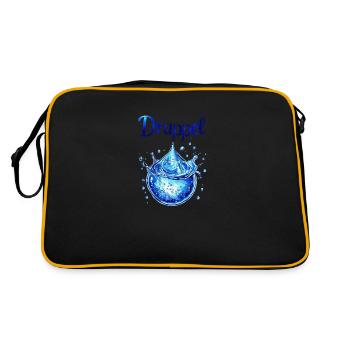 Goutte d’eau - Sac Retro - noir/or - Dos
