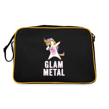 Glam Metal Dabbing Unicorn - Dabbing Unicorn Metal - Sac Retro - noir/or - Dos
