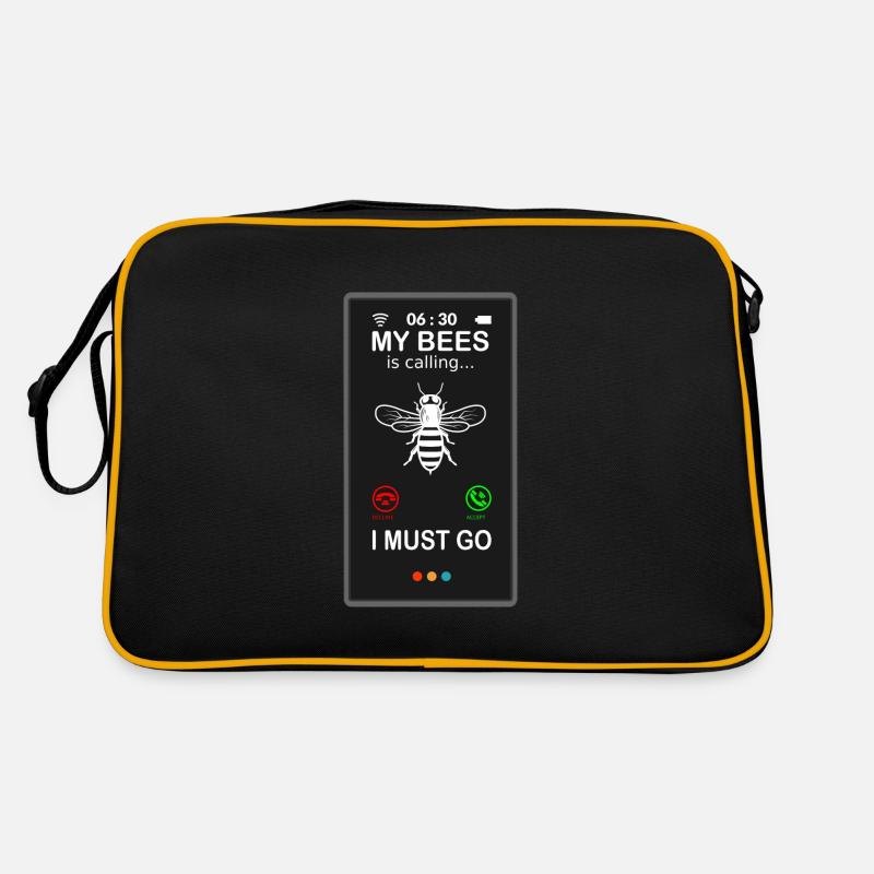 Hobby Imker Bienenzüchter ruft an Geschenkidee Retro Tasche